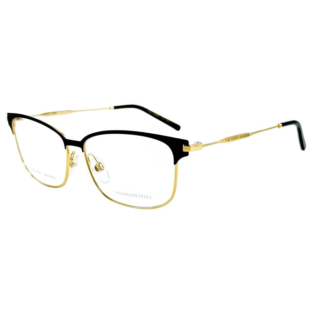 Marc Jacobs Marc 535  Womens Metal Eyeglass Frame 2M2 Black Gold 54-13 Stainless